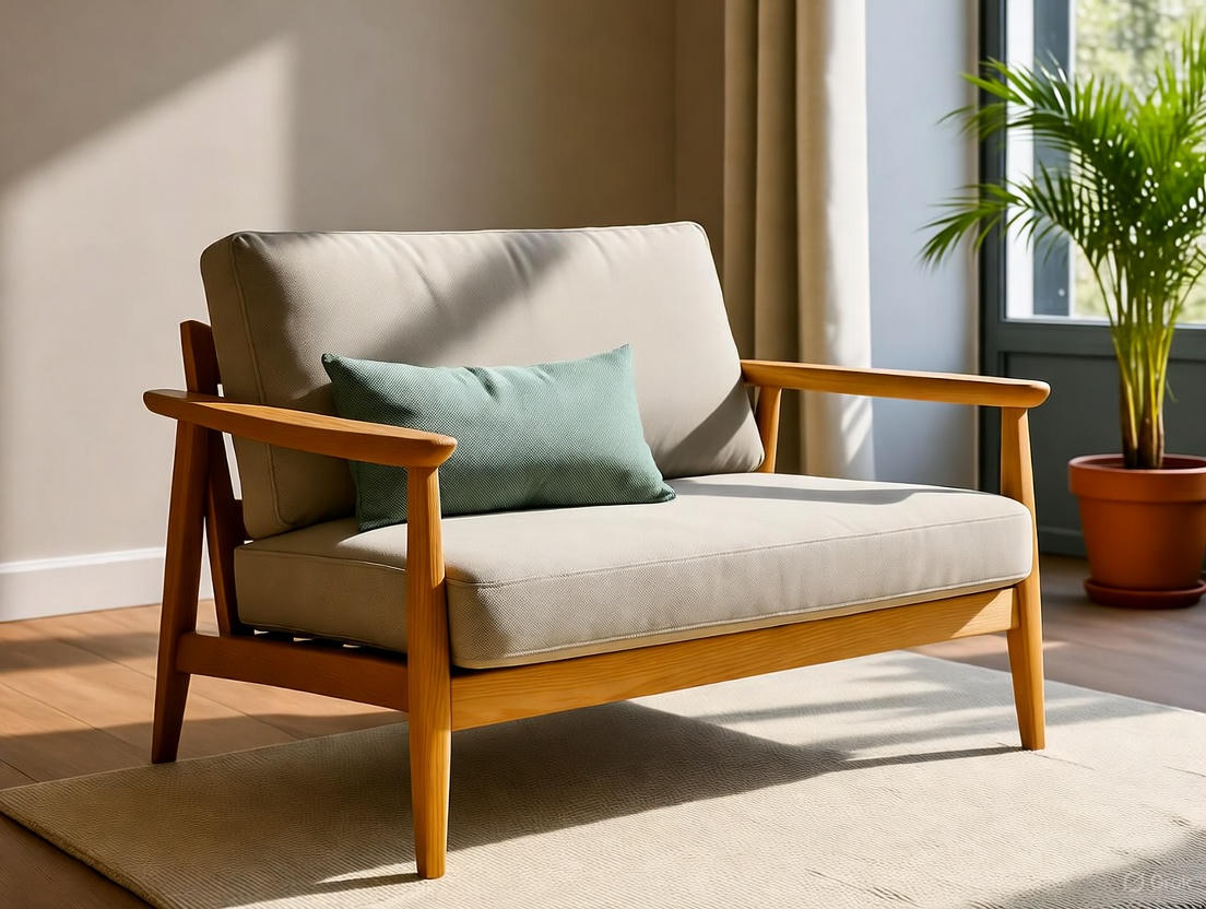 Visuel d'ambiance d'un salon meublé